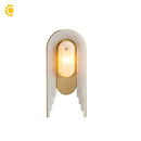 Axyaa Marble Wall Light: Luxury Frosted G9 Copper Gold Sconce for Bedroom & Hotel