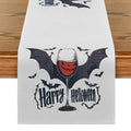 Axyaa Bat Halloween Red Wine Table Runner