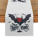 Axyaa Bat Halloween Red Wine Table Runner