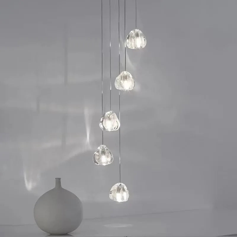 Nordic Crystal Chandelier for Modern Living Spaces by Axya