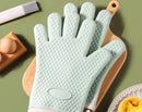 Axyaa Silicone Oven Gloves - High Temperature Resistant and Anti-Slip