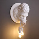 Axyaa Nordic Gorilla Wall Lamp: Artistic Animal Shaped Lighting Fixture for Home and Business