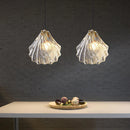 Axyaa Luxury Bedroom Bedside LED Pendant Chandelier with Shell Glass for Kitchen Island and Foyer