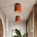 Axyaa Retro Industrial Ceiling & Wall Light: Coral Red, LED, AC85-265V.