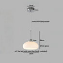 Axyaa Vintage Wood Pendant Light Fixture Hanging Lamp LED Green Glass