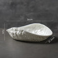 Axyaa Rock Pattern Shell High-End Ceramics Plate Set for Elegant Dining