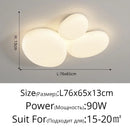 Axyaa Nordic LED Cream Ceiling Lamp for Modern Spaces