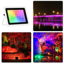 Axyaa RGB LED Flood Light 100W 50W 30W 20W IP68 Waterproof Outdoor Spotlight