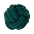 Axyaa Red Knot Pillow Ball: Handmade Soft Round Decorative Plush Cushion