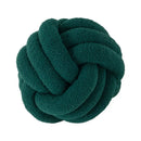 Axyaa Red Knot Pillow Ball: Handmade Soft Round Decorative Plush Cushion