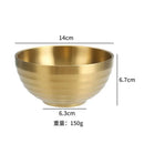 Axyaa Double Layer Rice Bowl for Kids and Adults - Stainless Steel Soup Fruit Bowl