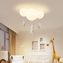Axyaa Bear Cartoon Kids Pendant Light Bedroom Children's Room Decor LED
