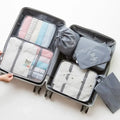 Axyaa 7-Piece Travel Bag Organizer Set for Clothes, Luggage, Blanket, and Shoes