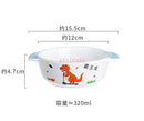 Axyaa Dinosaur Ceramic Children's Bowl - High Temperature Resistant, Cute & Versatile