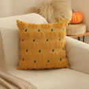 Axyaa Plush Pumpkin Orange Throw Pillow Cover Halloween Decor
