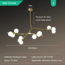 Axyaa Glass Ball Chandelier Ceiling Pendant Light for Home Decor, Living & Dining Room Lighting