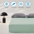 Axyaa Mulberry Silk Fitted Bed Sheet 140/160x200 - Premium Smooth Mattress Cover
