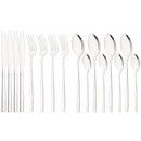 Axyaa Black Gold Stainless Steel Cutlery Set - 16 Piece Dinnerware Flatware Silverware
