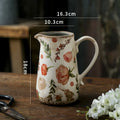Axyaa Retro Nordic Ceramic Vase Hydroponic Plant Home Decoration Table Accessory