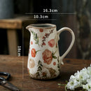Axyaa Retro Nordic Ceramic Vase Hydroponic Plant Home Decoration Table Accessory