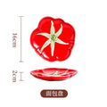 Axyaa Tomato-Shaped Ceramic Tableware Set