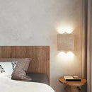 Axyaa Square Natural Stone LED Wall Lamp for Modern Minimalist Home Decor