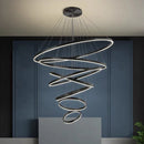 Axyaa Modern Pendant Chandelier LED Ceiling Light for Indoor Dining Room