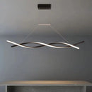 Axyaa Geometric LED Chandelier: Modern Dining Room Pendant Lighting