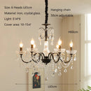 Axyaa Crystal Candle Chandeliers: Elegant Art Home Decor Ceiling Pendant Lights