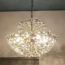Axyaa Crystal Flower Chandelier | Luxury LED Lighting for Bedroom, Restaurant, Cloakroom