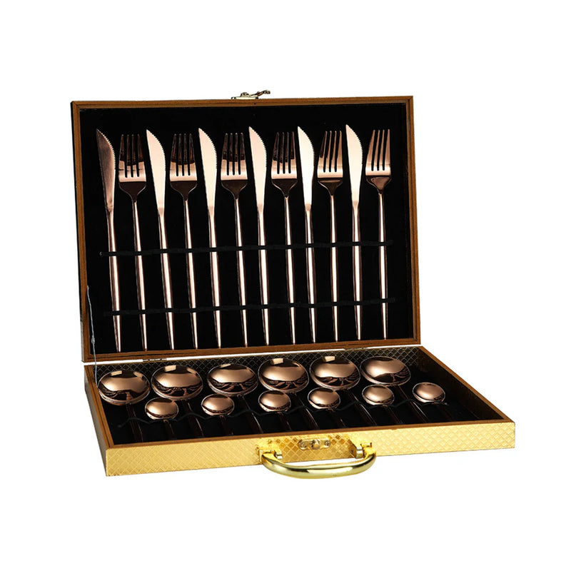 Axyaa Stainless Steel Tableware Set in Elegant Gift Box