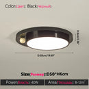 Axyaa Modern Minimalist LED Ceiling Light White Black House Lighting