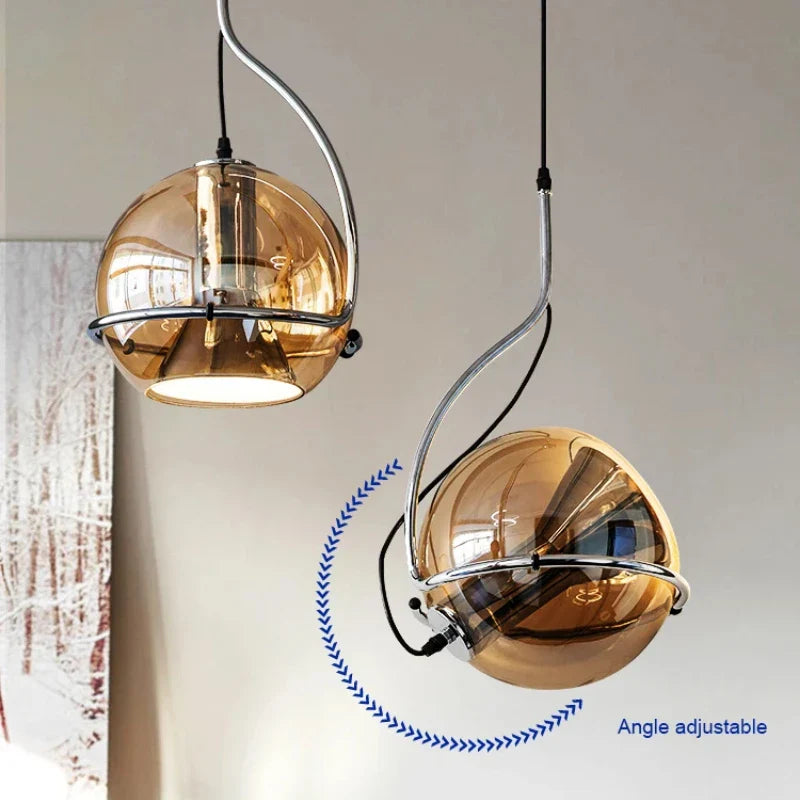 Axya Glass Ball Pendant Lights for Home Decor & Office Chandelier