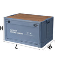 Axyaa Wood Grain Car Trunk Organizer Foldable Storage Box - Foldable Camping Picnic Container