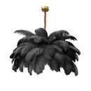 Axyaa Modern Nordic LED Ostrich Feather Ceiling Chandelier