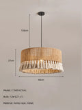 Axyaa Bohemian Hemp Rope Chandelier Pendant Lamp Light