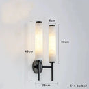 Axyaa Marble Copper Luxury Wall Lamp for Hotel Homestay, Living Room, Bedroom