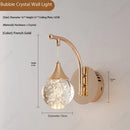 Axyaa Crystal Ball Wall Lamp: Elegant LED Decorative Lighting for Home Décor
