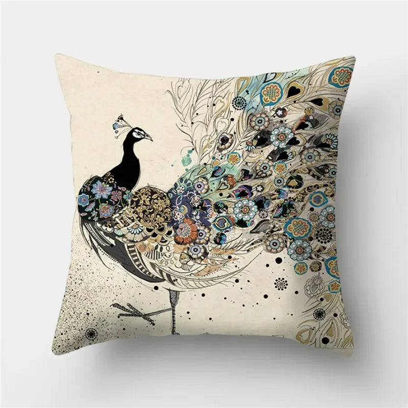 Axyaa Butterfly Cat Animals Design Pillowcase - Nordic Home Decor