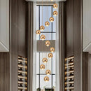 Axyaa LED Pendant Chandeliers: Modern Lighting for Living Room and Staircase