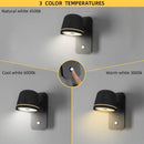 Axyaa Touch Dimmer LED Wall Lamp: Adjustable 3-CCT Brightness Sconce