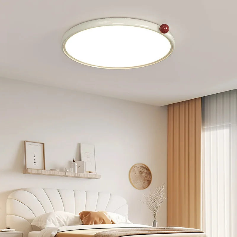 Axyaa Round LED Ceiling Lamp: Modern Bedroom Study Lighting for Elegant Home Decor