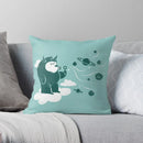 Cute Cat Decorative Pillow Case Cover for Modern Living Room Sofa by Axyaa