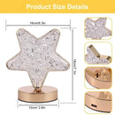 Axyaa Crystal Moon Lamp: Touch Dimming LED Night Light for Girls' Room