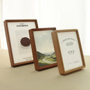 Axyaa Nordic Wood Beech Ebony Photo Frame Table Ornament - Creative Ins Style