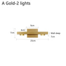 Axyaa Copper Wall Lamp Living Room Bedroom Mirror Headlight Modern Hotel Background Decor