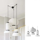 Axyaa Wabi Sabi LED Pendant Lamps: Japan Style Rice Paper Chandelier for Living Room