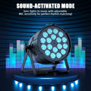 Axyaa 18x10W RGBWAL LED Par Lights for DJ Disco Party, Concerts, and Events
