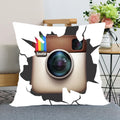 Axyaa Satin Soft Pillowcase for Home Decor 45x45cm Square Zipper Pillow Cover