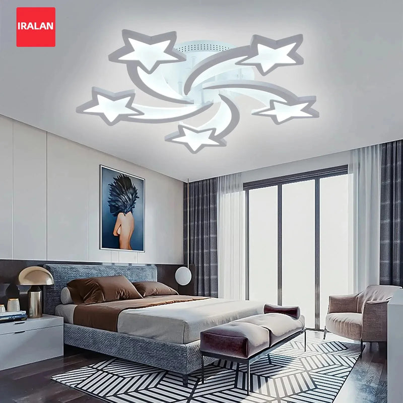 Axyaa Nordic Star LED Ceiling Chandelier Modern Elegant Lighting Fixtures